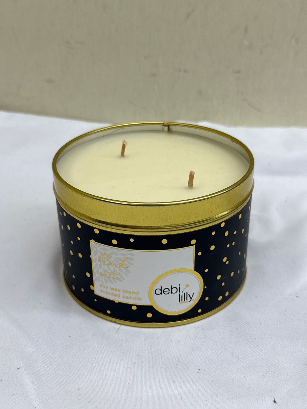 Black Satin Candle