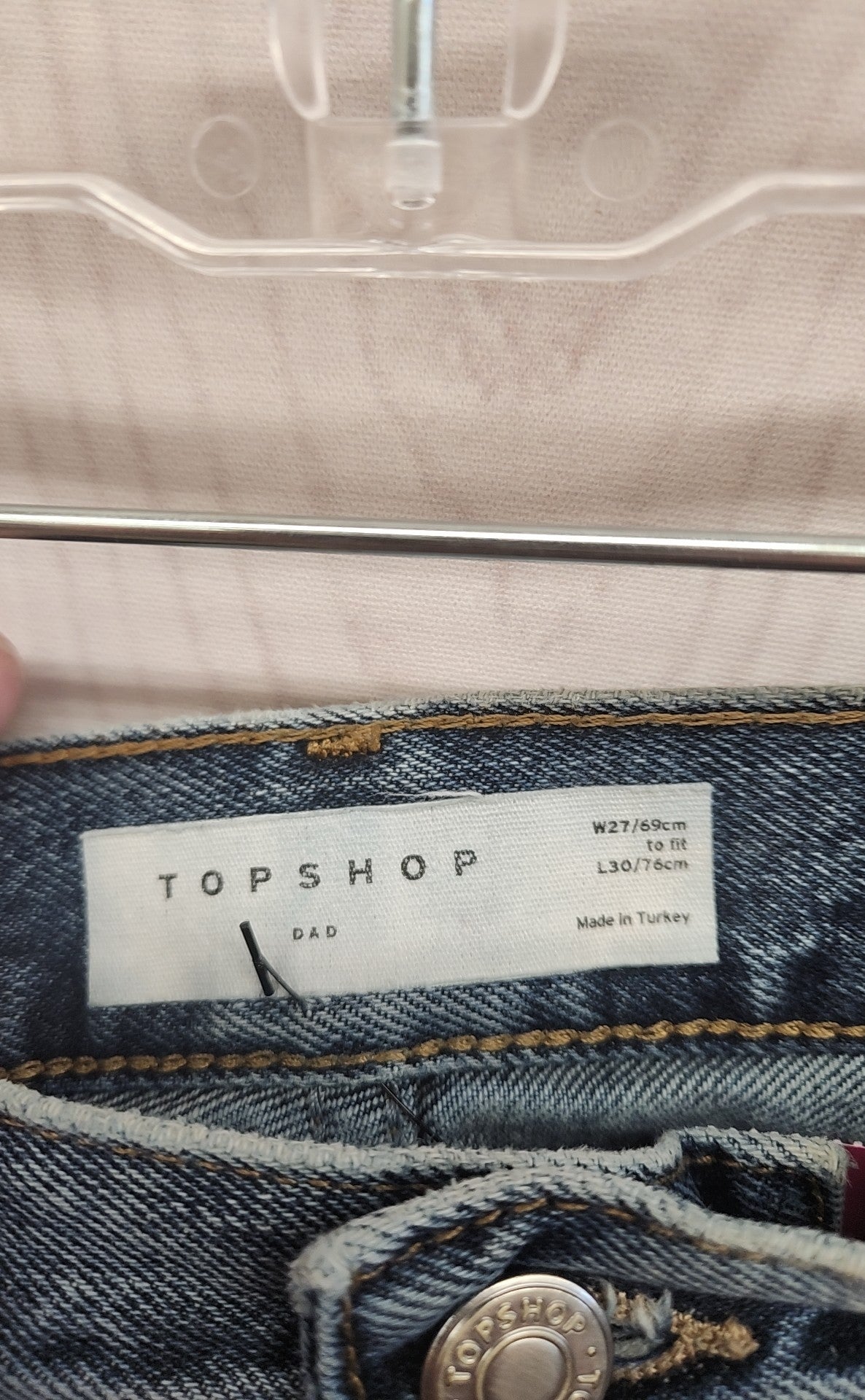 Topshop Women's Size 27 (3-4) Blue Jeans