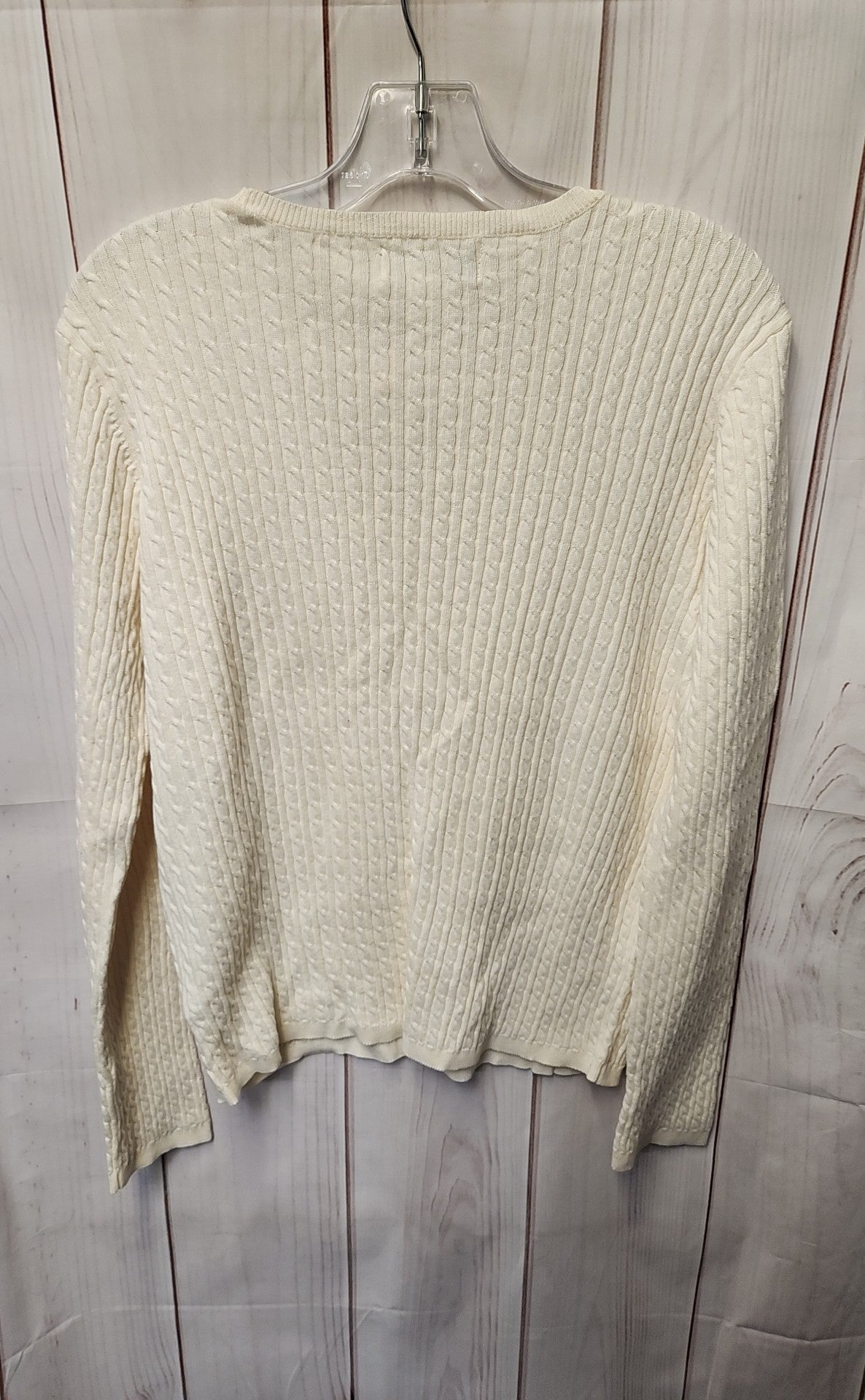 Jones New York Women's Size XL White Long Sleeve Top