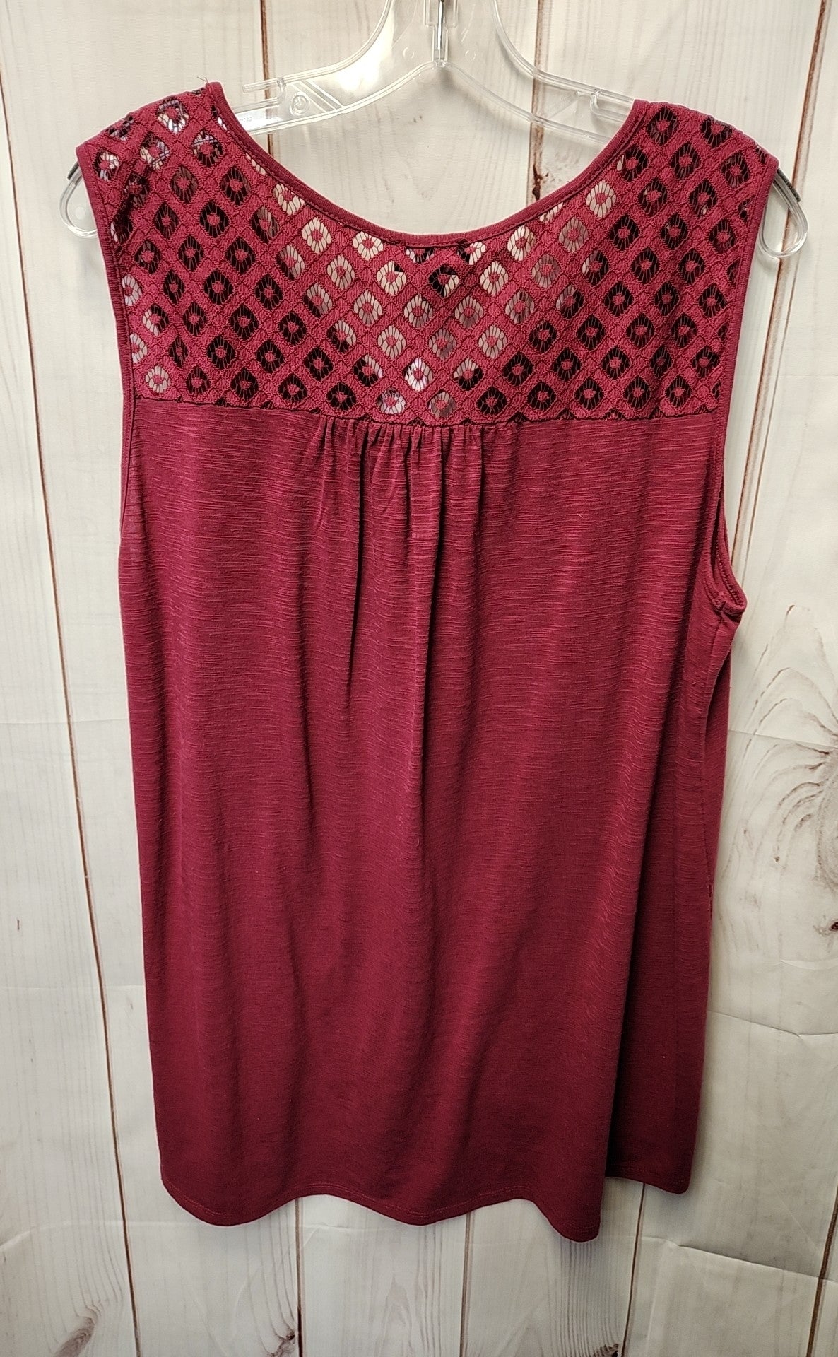 Jones New York Women's Size XL Pink Sleeveless Top