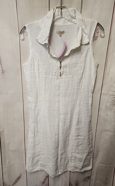 Lina Tomei Women's Size XS White Linen Dress