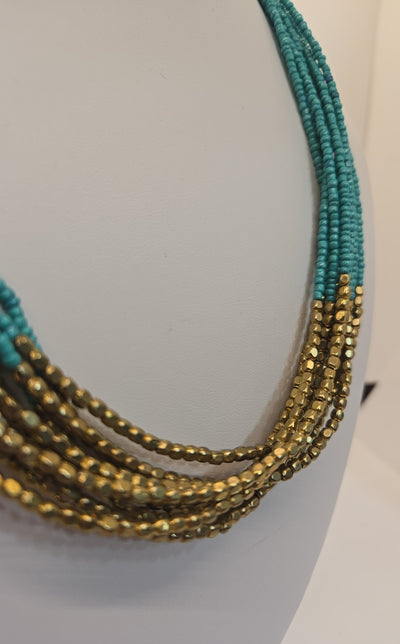 Blue Beaded Necklace