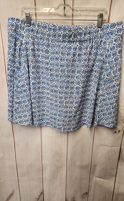 Talbots Women's Size 2X Blue Floral Skorts