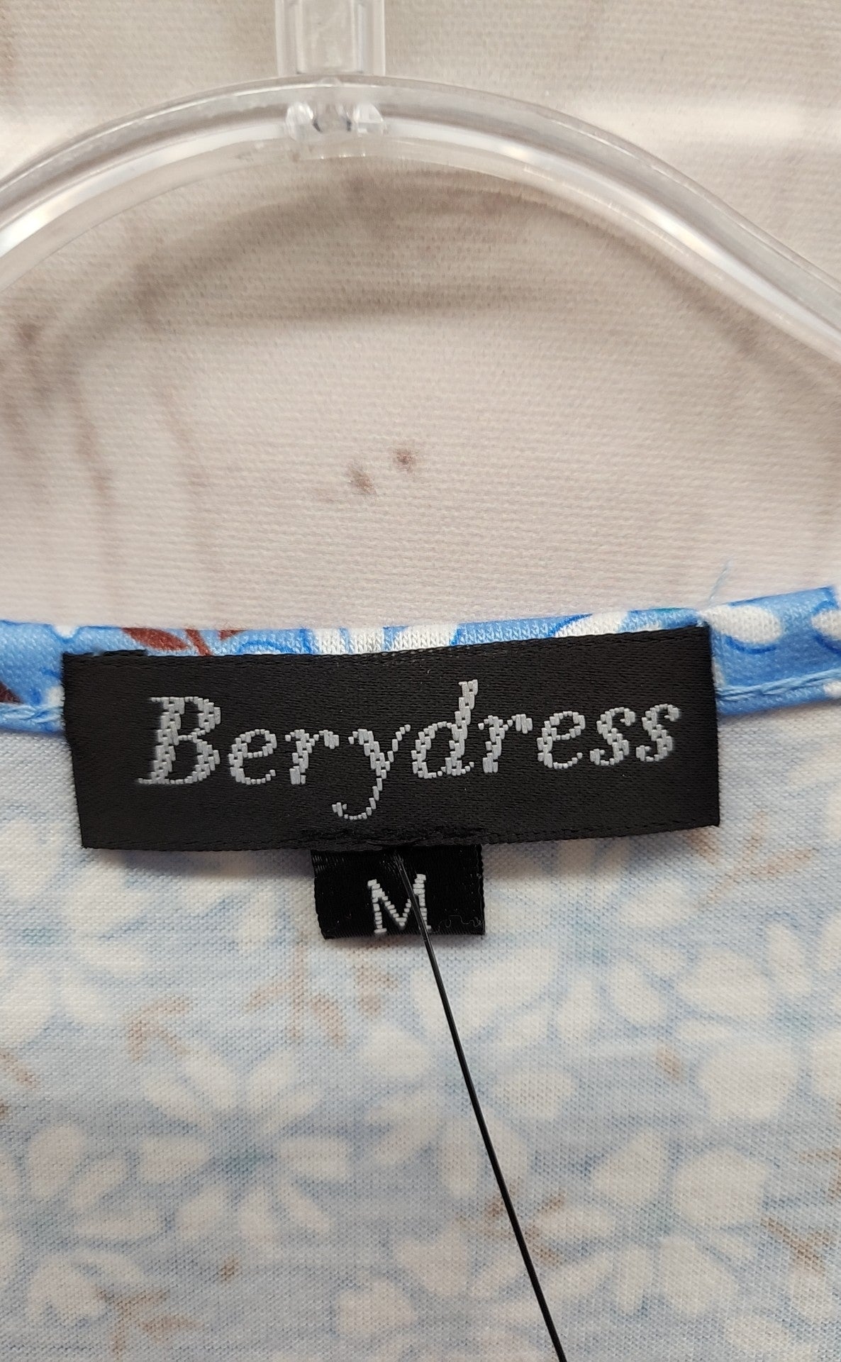 Berydress Women's Size M Blue Floral Dress