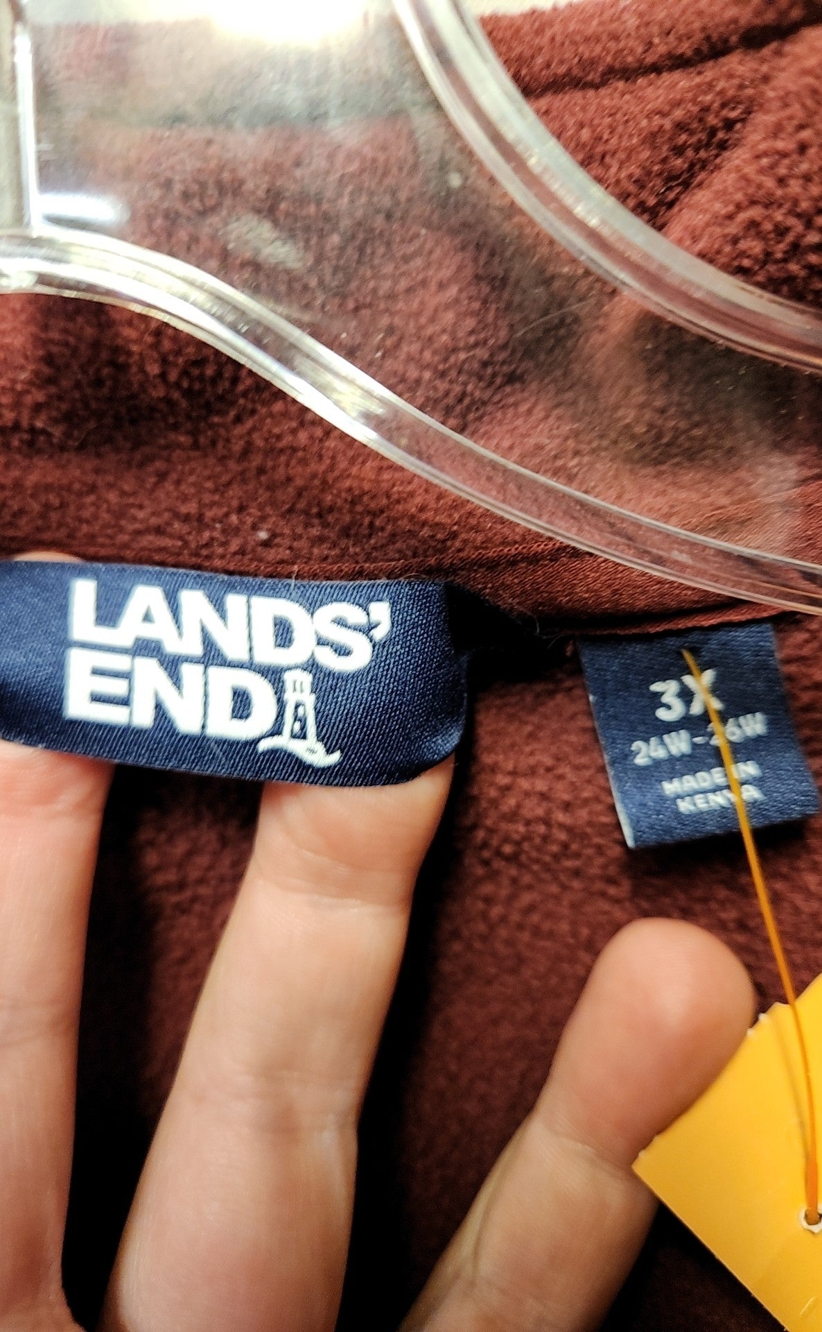 Lands End Women's Size 3X Red Sweatshirt