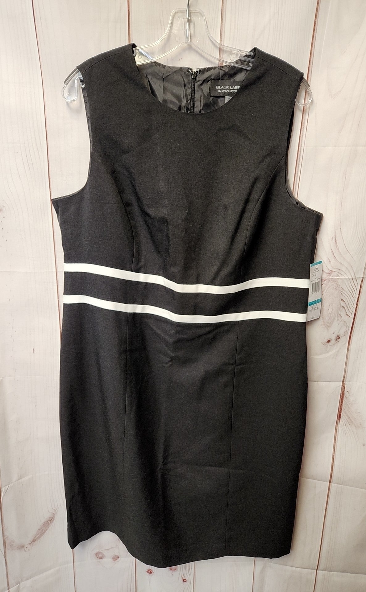 NWT Black Label Women's Size 16 Black Dress