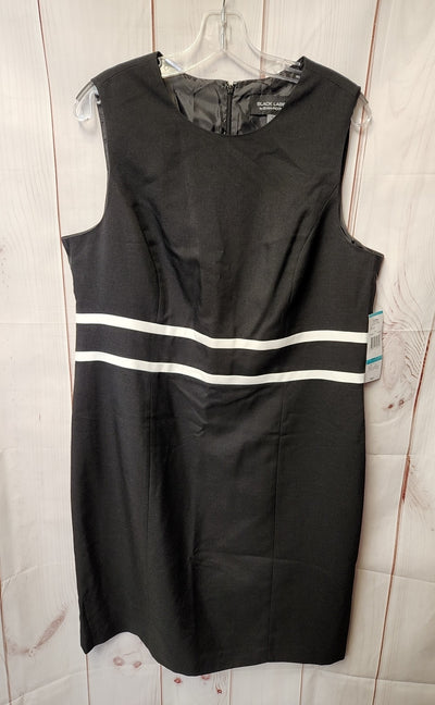 NWT Black Label Women's Size 16 Black Dress