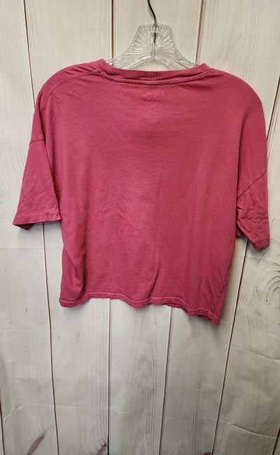 So Women's Size XS Pink Short Sleeve Top