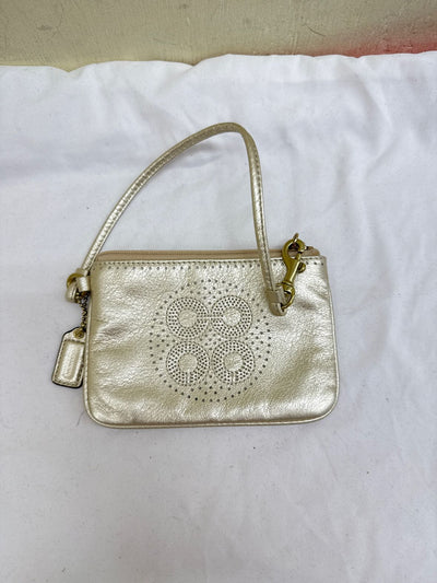 Coach Gold Wristlet