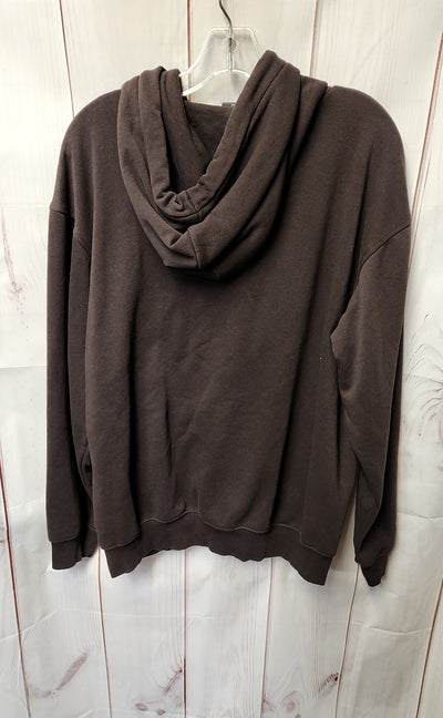 H&M Men's Size S Brown Sweatshirt Loose Fit Hoodie Hooded