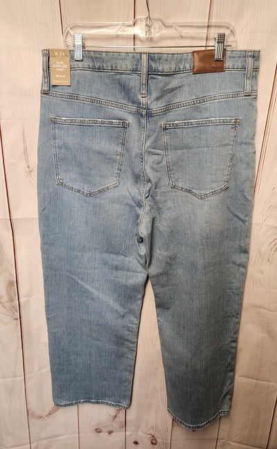 Madewell Women's Size 33 (15-16) Blue Jeans Slim Wide Leg Crop