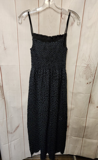 Hill House Home The Nap Dress Women's Size S Black Dress The scallop Lace Isabel