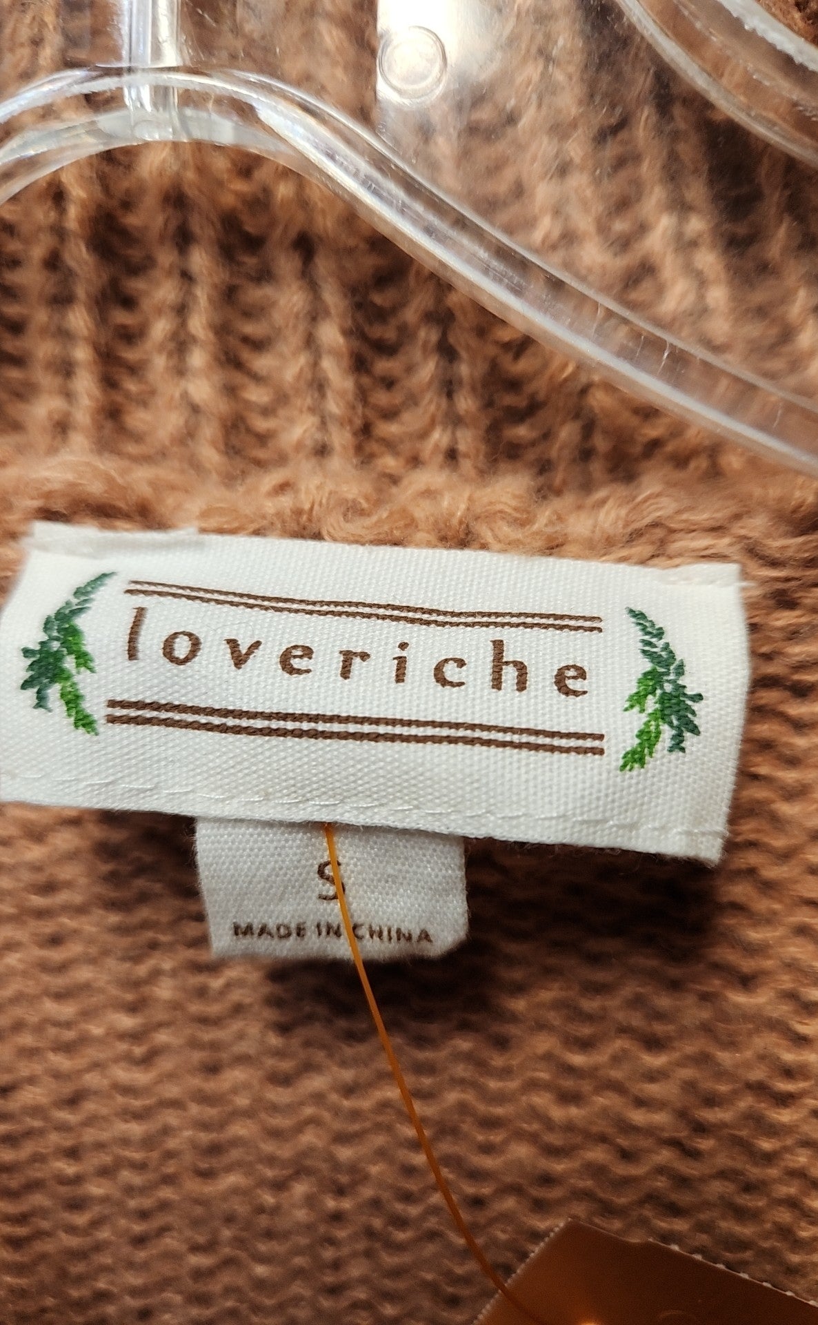 Loveriche Women's Size S Brown Sweater