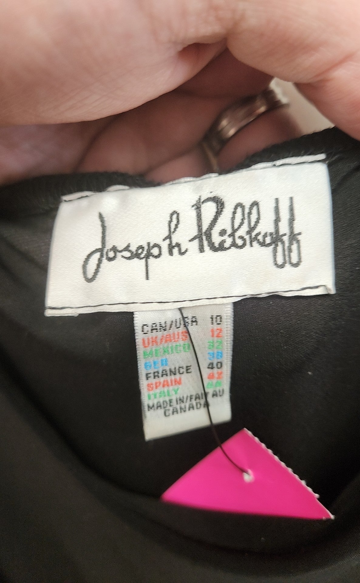 Joseph Ribkoff Women's Size 10 Black Cold Shoulder Top