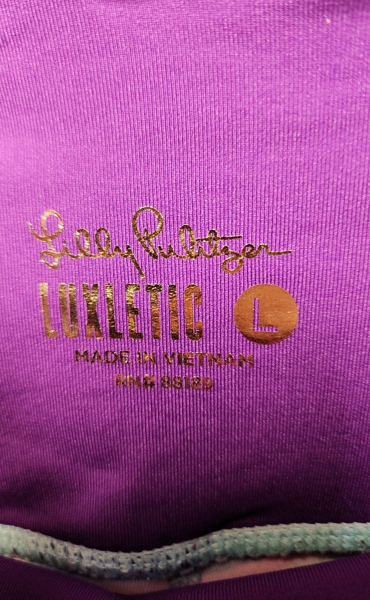 Lilly Pulitzer Women's Size L Teal Leggings