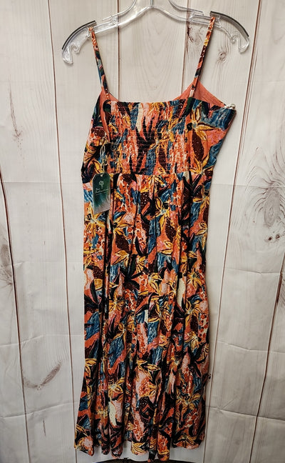 True Destinations Women's Size M Pink & Blue Dress