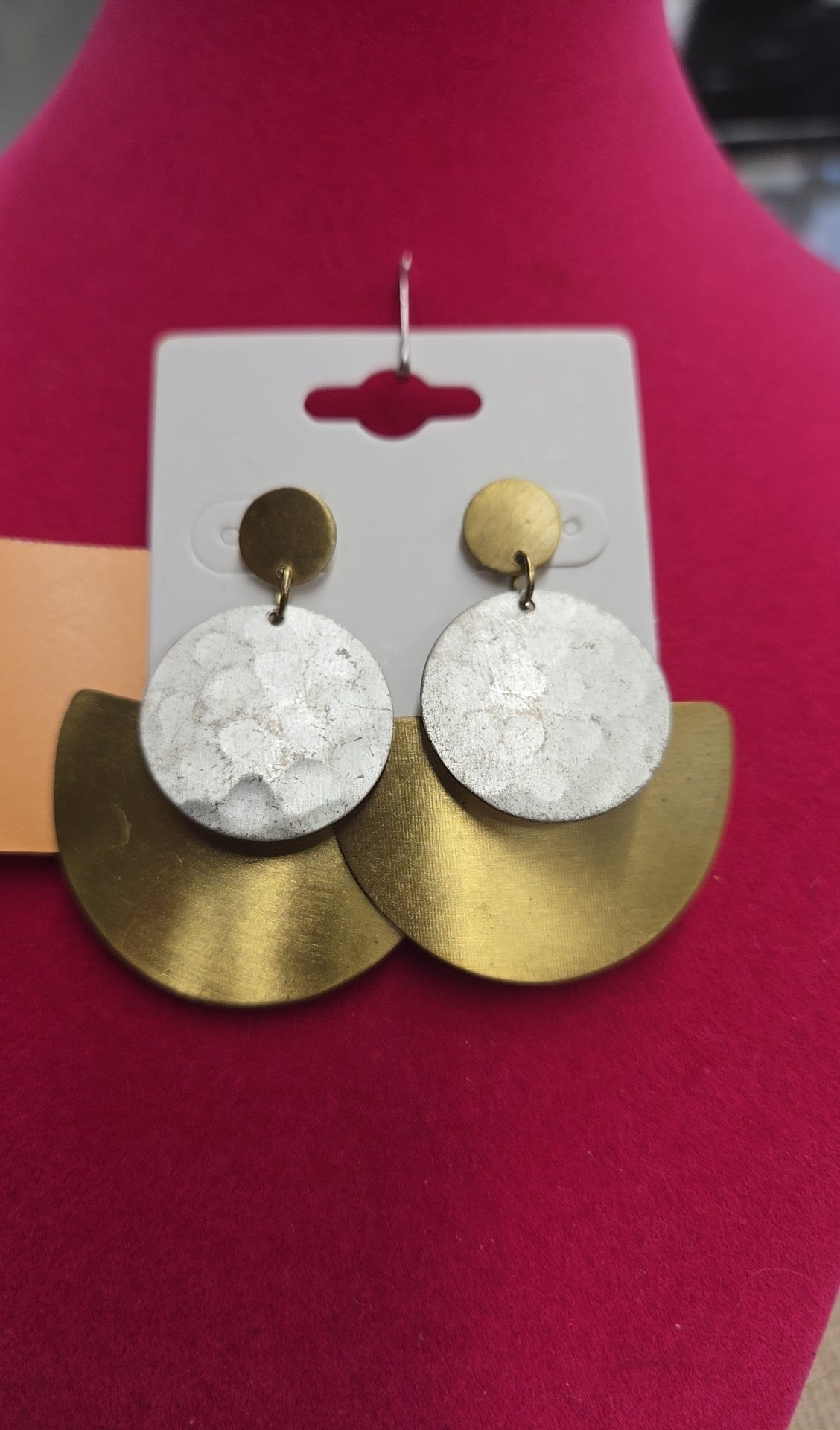 Silver & Gold Drop Earrings