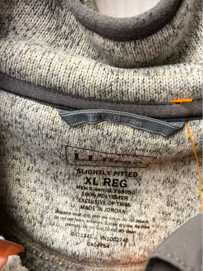 LL Bean Men's Size XL Beige Sweatshirt