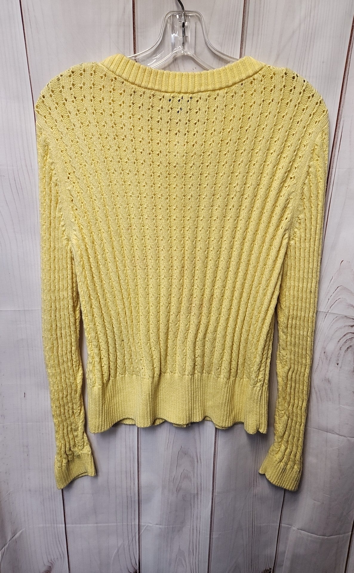 Talbots Women's Size M Yellow Cardigan