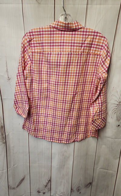 Foxcroft Women's Size 6 Pink 3/4 Sleeve Top