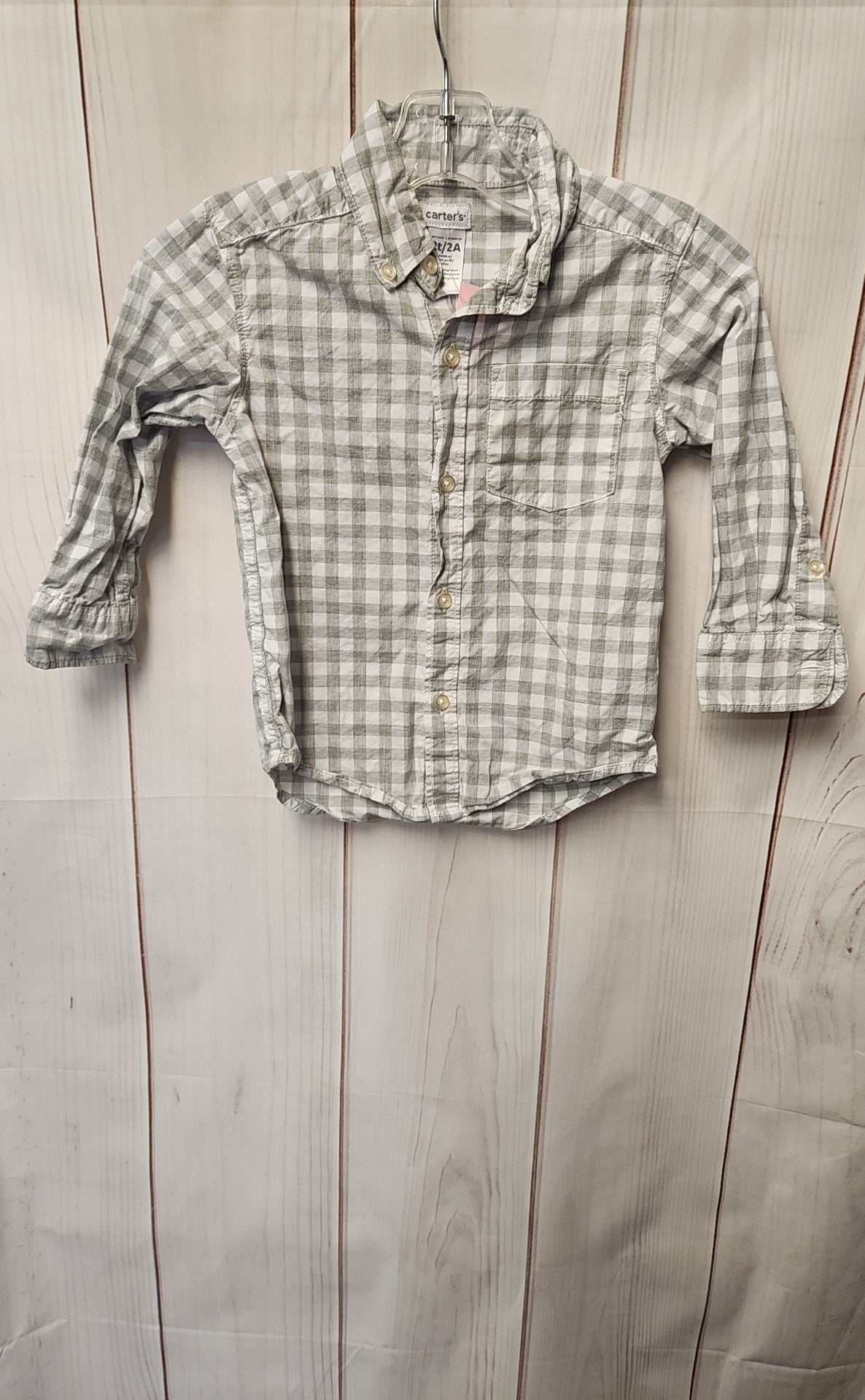 Carters Boy's Size 2 Gray Shirt