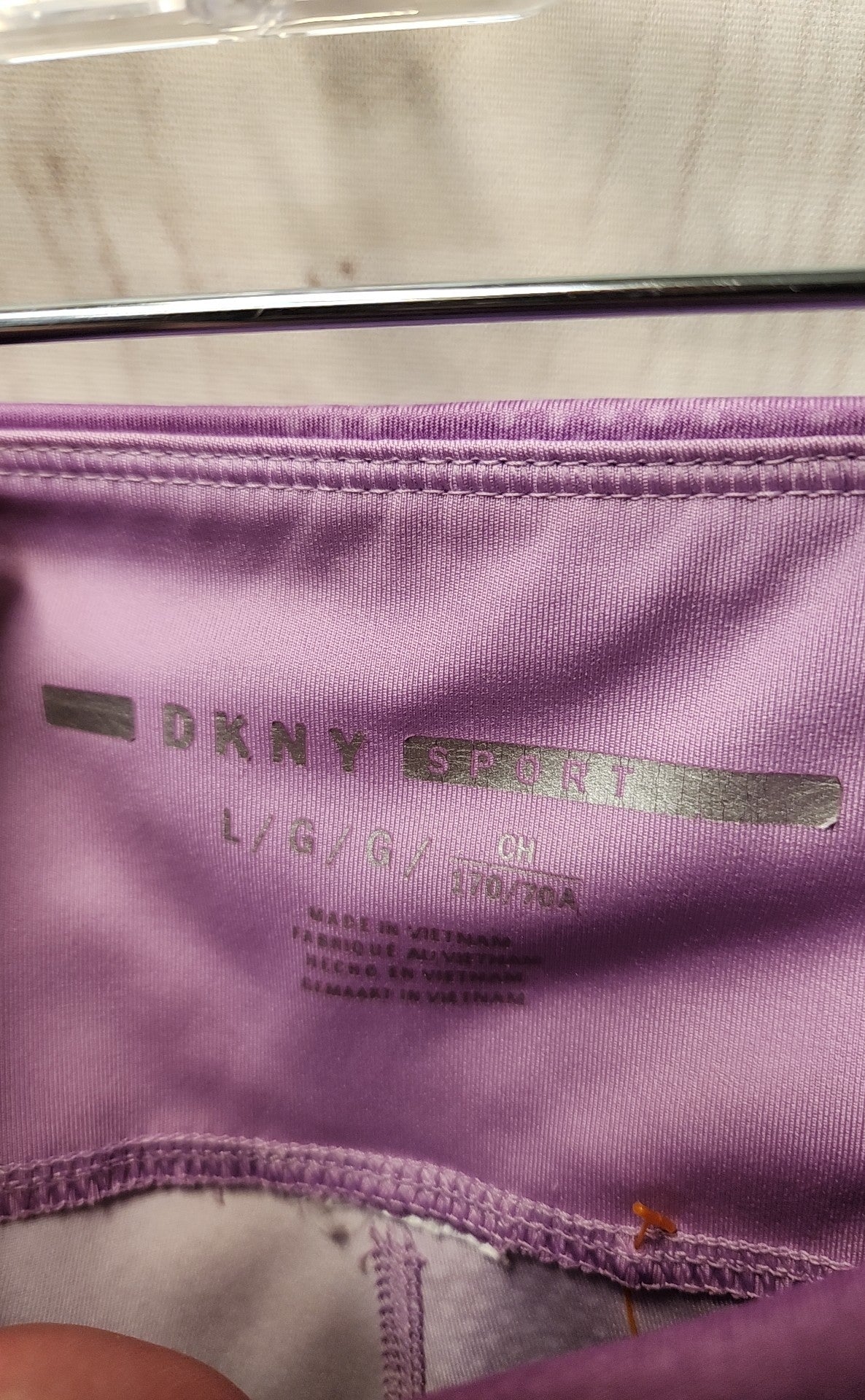 DKNY Women's Size L Purple Leggings