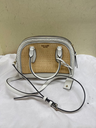 Kate Spade Reilly NY Straw Dome Satchel Crossbody Purse Bag