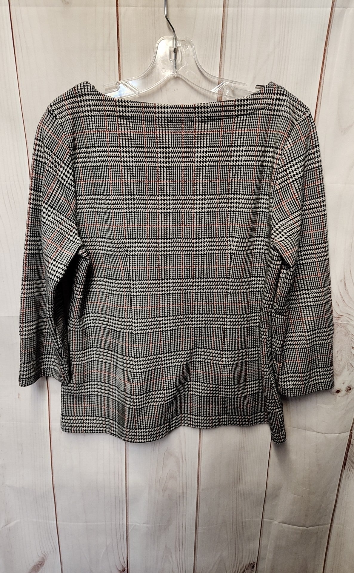 Talbots Women's Size L Petite Gray 3/4 Sleeve Top