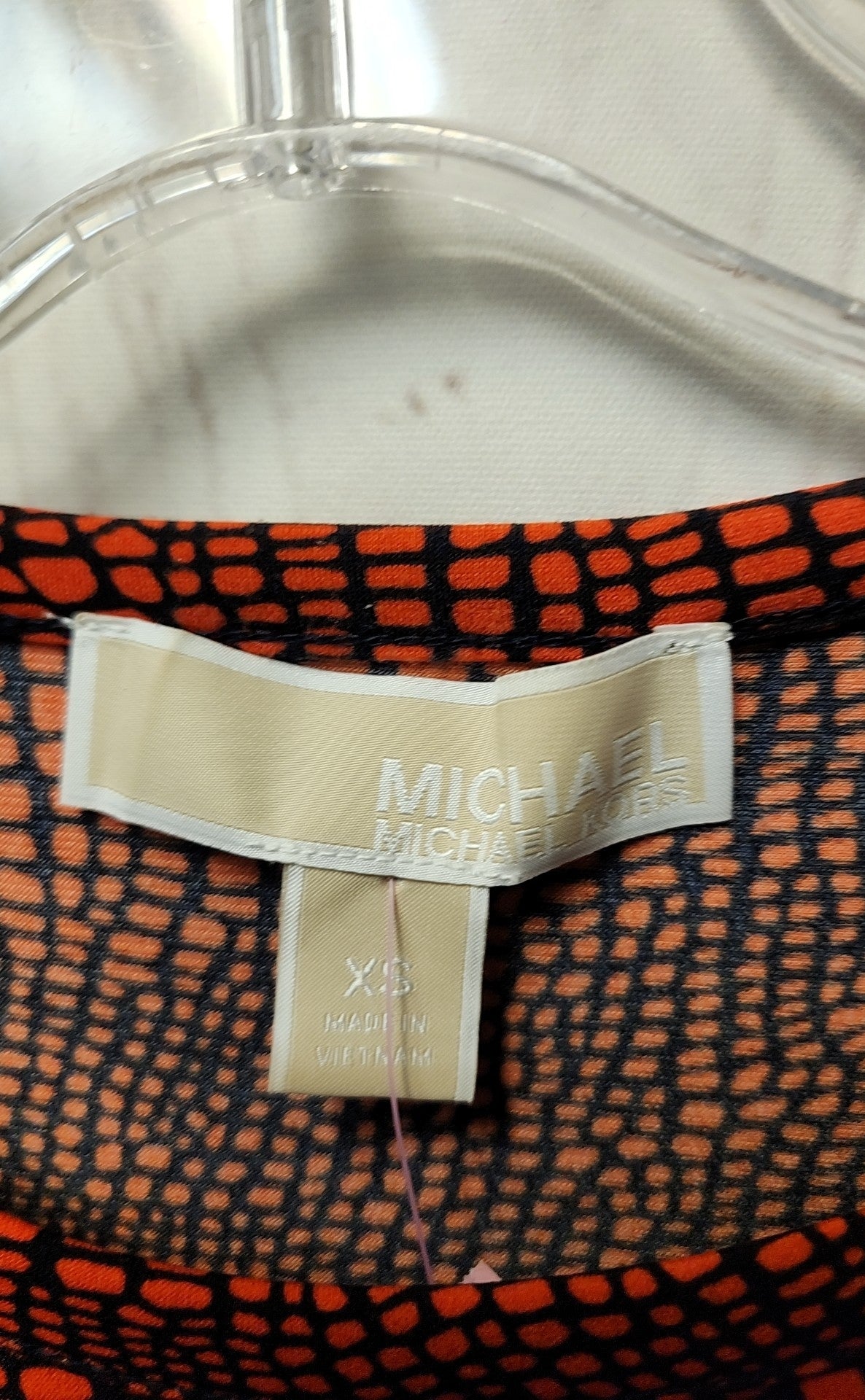 Michael Kors Women's Size XS Red & Black Sleeveless Top