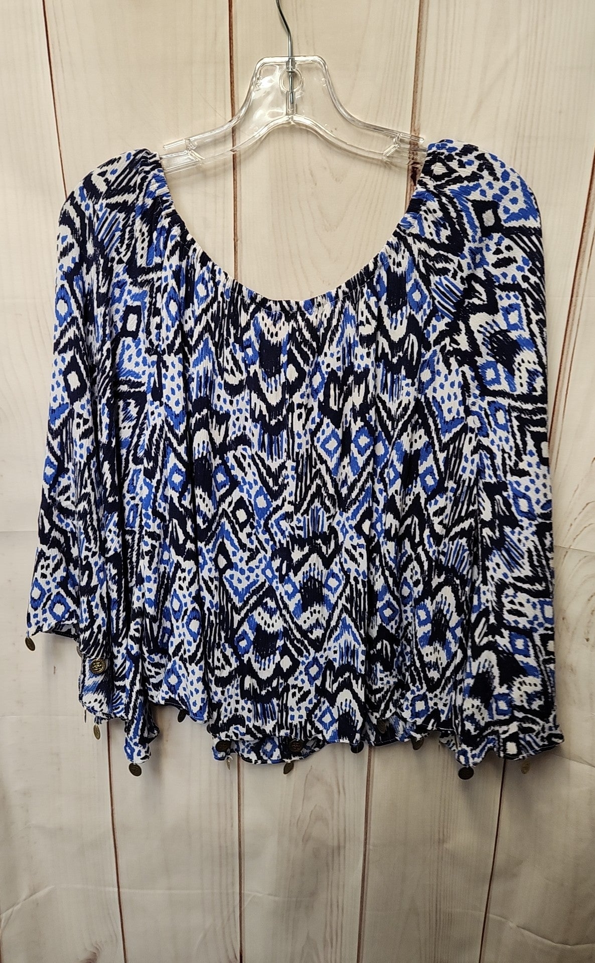 NWT Lilly Pulitzer Women's Size S Blue 3/4 Sleeve Top