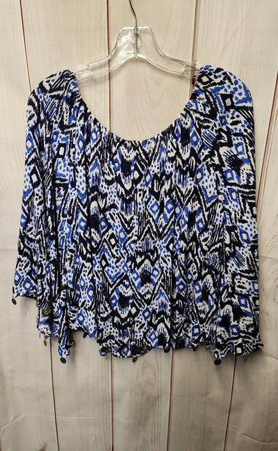 NWT Lilly Pulitzer Women's Size S Blue 3/4 Sleeve Top