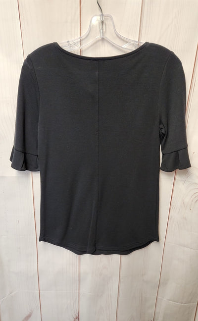 Ann Taylor Women's Size XS Black Short Sleeve Top