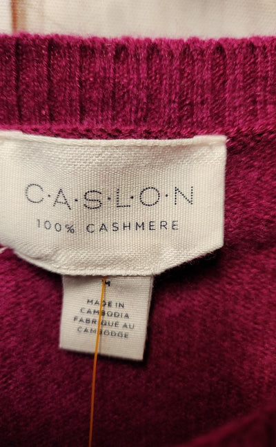 Caslon Women's Size M Pink Cashmere Sweater