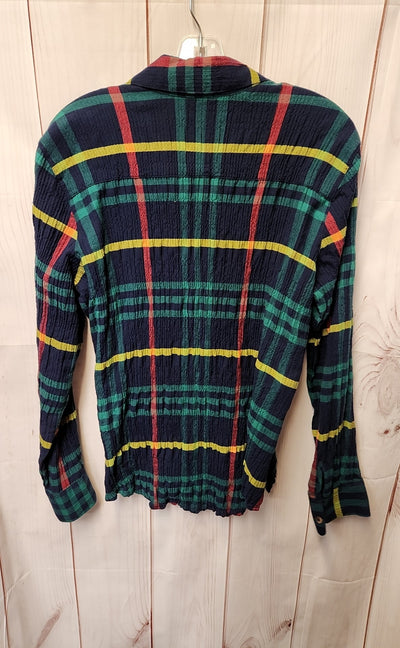Foxcroft Women's Size 10 Navy Long Sleeve Top