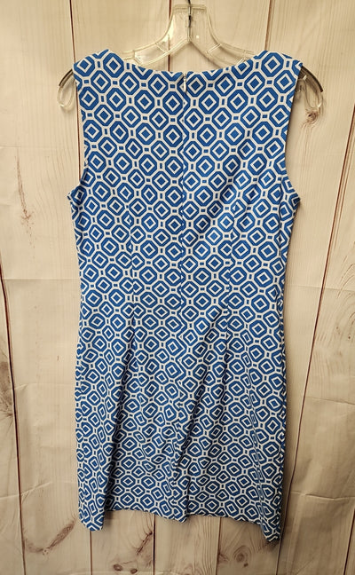 Connected Women's Size 8 Blue & White Dress
