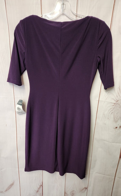 NWT Lauren by Ralph Lauren Women's Size 2 Petite Purple Dress