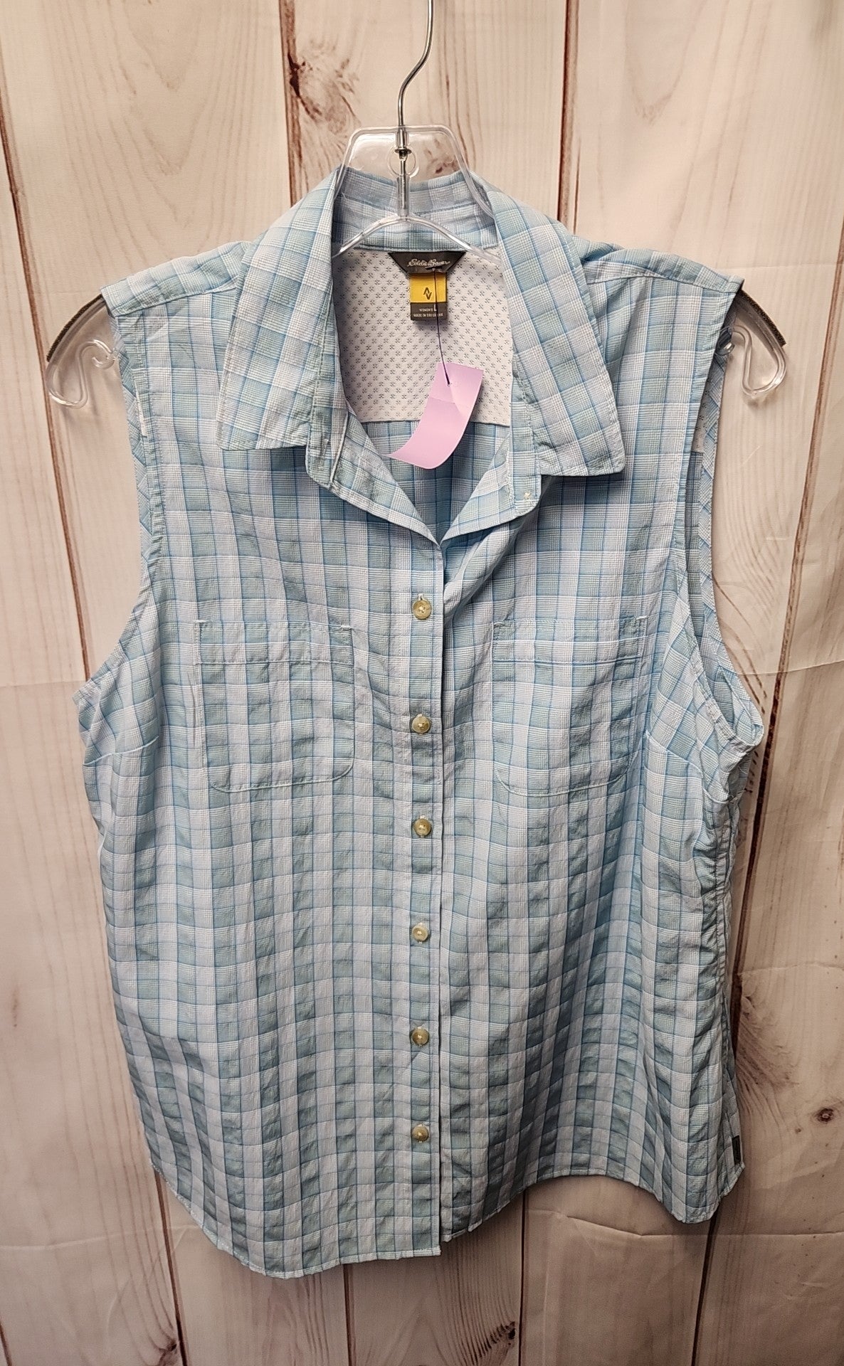 Eddie Bauer Women's Size L Blue Sleeveless Top
