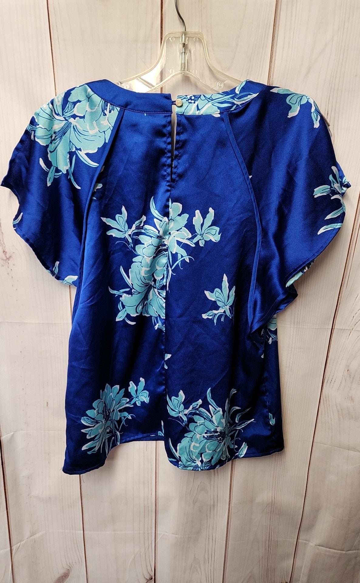 Liz Claiborne Women's Size S Blue Floral Sleeveless Top