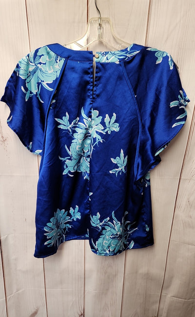 Liz Claiborne Women's Size S Blue Floral Sleeveless Top