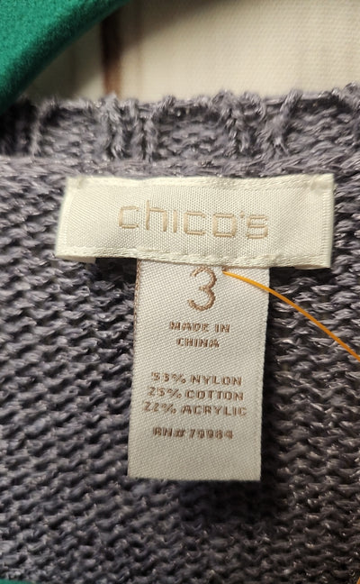 Chico's Women's Size 3 = US XL Purple Cardigan