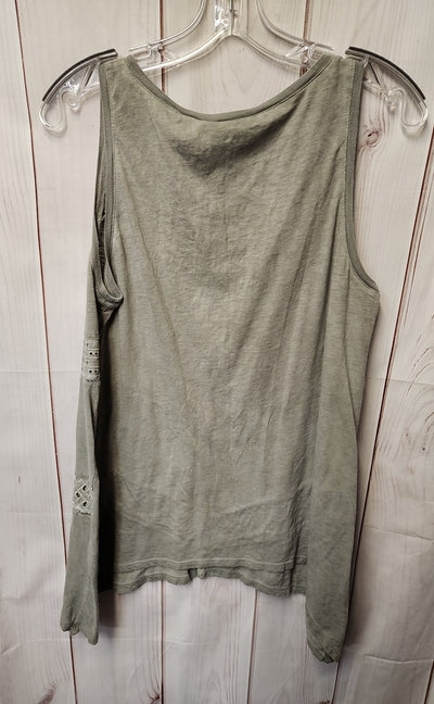 DKNY Women's Size M Gray Sleeveless Top