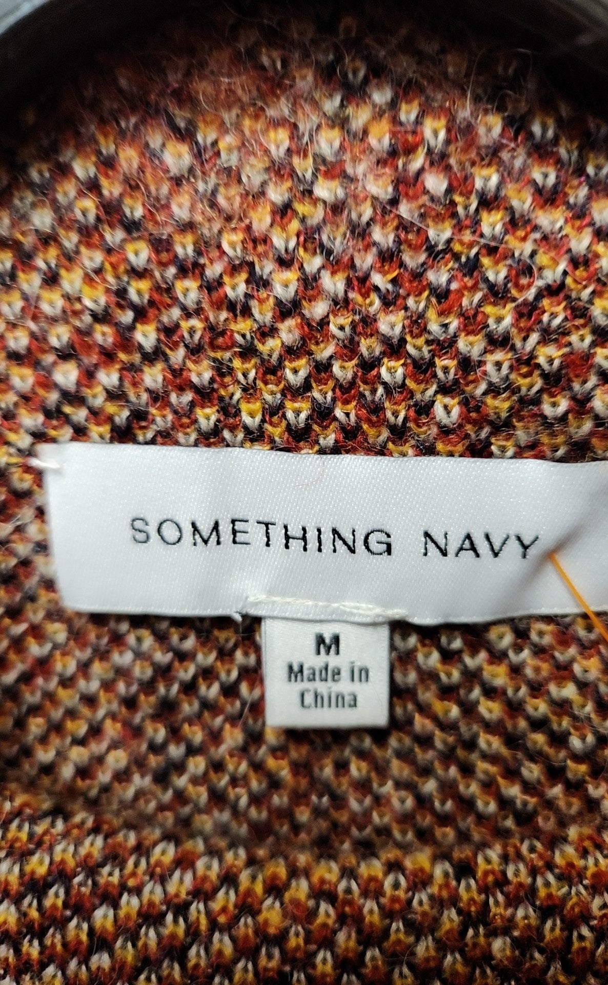Something Navy Women's Size M Red Sweater