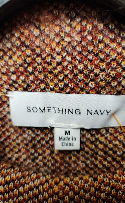 Something Navy Women's Size M Red Sweater