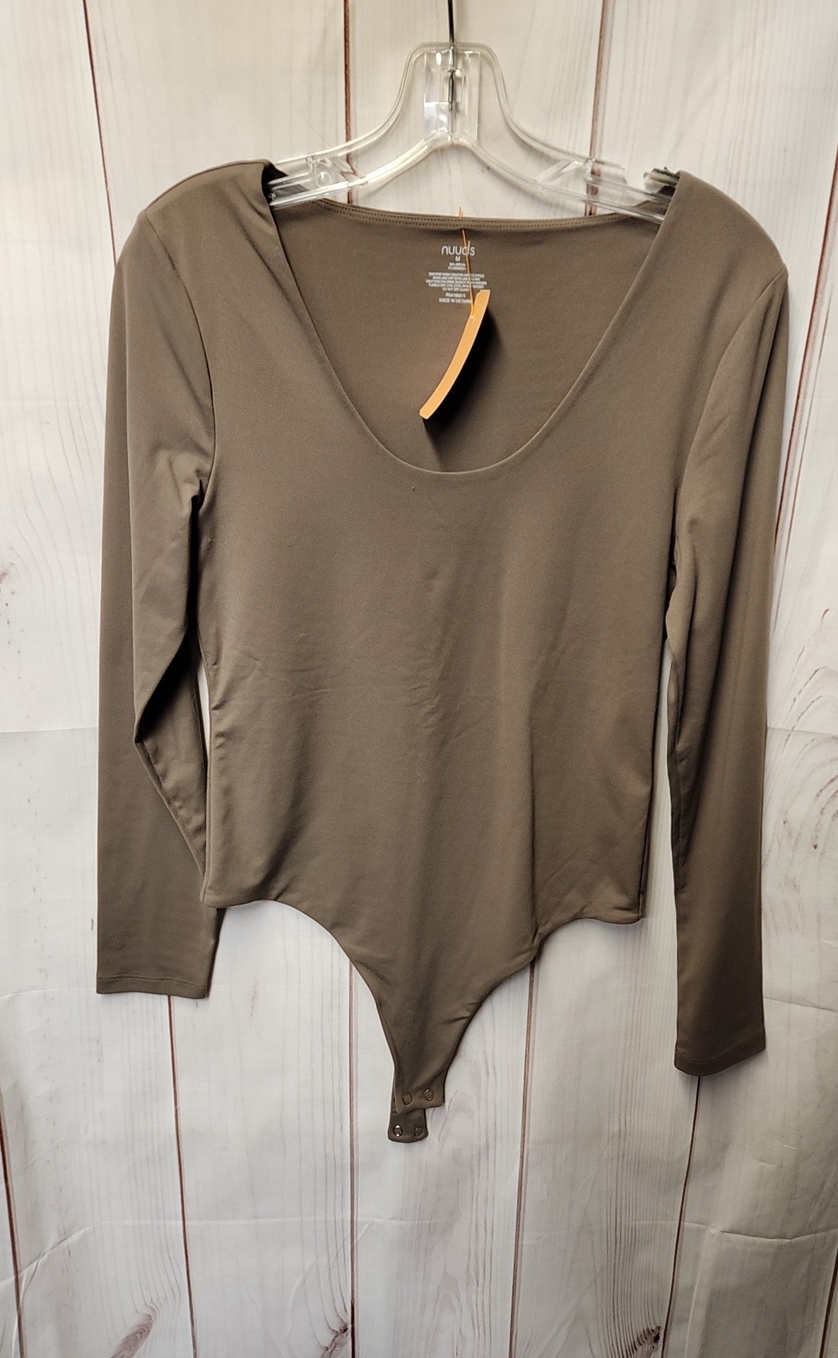 Nuuds Women's Size M Brown Bodysuit