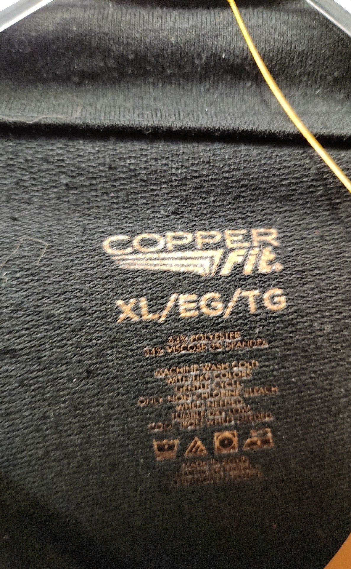 Copperfit Women's Size XL Black Long Sleeve Top