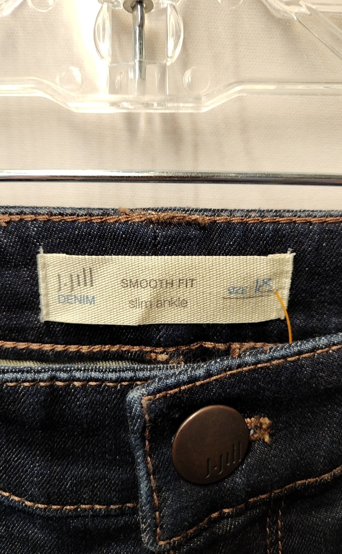 J Jill Women's Size 34 (18/1X) Blue Jeans Smooth Fit Slim Ankle
