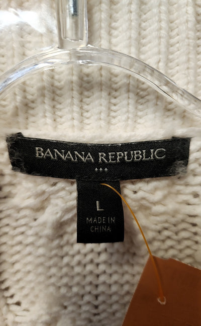 Banana Republic Women's Size L White Cardigan