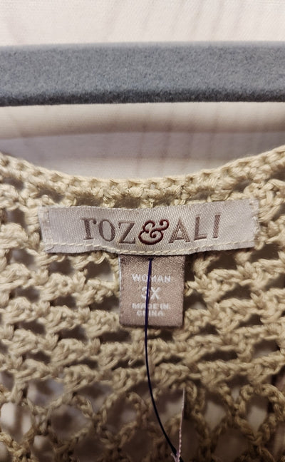 Roz & Ali Women's Size 3 Brown Sweater