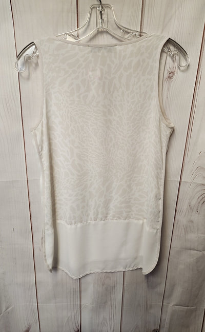 Loft Women's Size S White Sleeveless Top