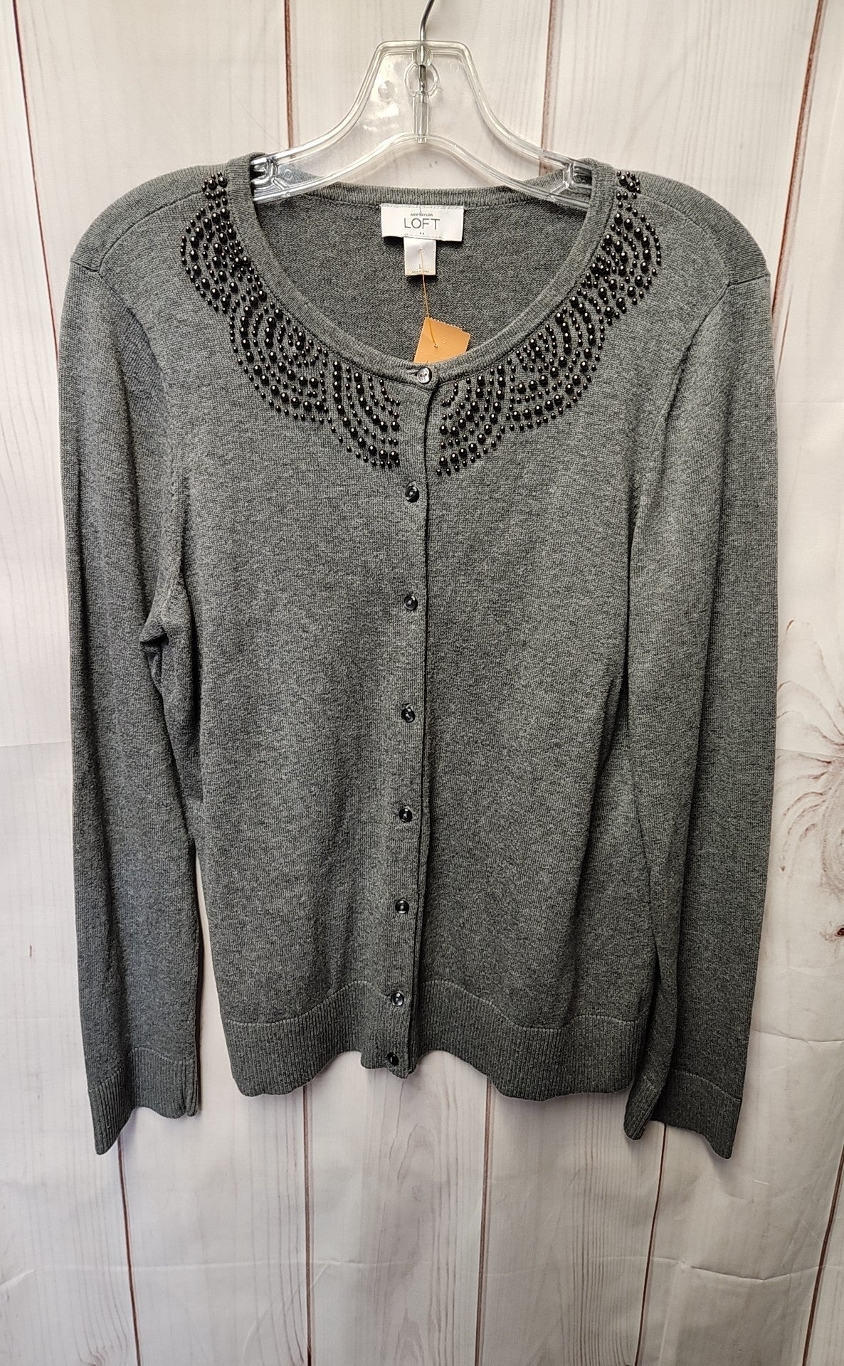 Loft Women's Size L Gray Cardigan